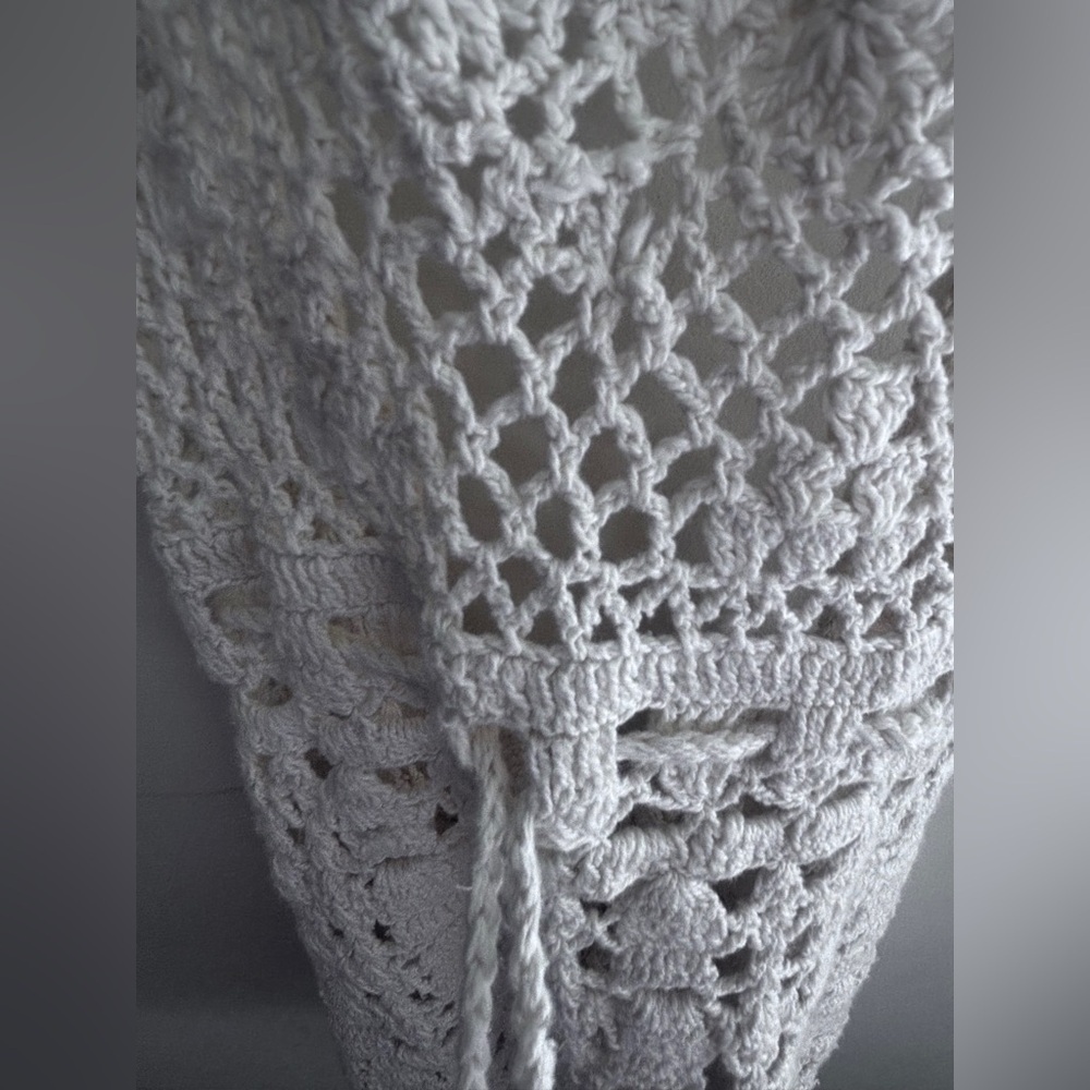NWT Free people Crochet Beach coverup top with adjustable waistband Size: XS - Picture 4 of 5